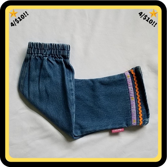 ๐4/$10๐ Playskool Jeans- Purple & Orange Stripes - Picture 1 of 4
